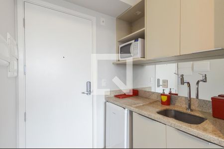 Cozinha de kitnet/studio para alugar com 1 quarto, 22m² em Centro Histórico de São Paulo, São Paulo