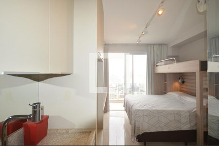 Sala/Quarto de kitnet/studio para alugar com 1 quarto, 22m² em Centro Histórico de São Paulo, São Paulo