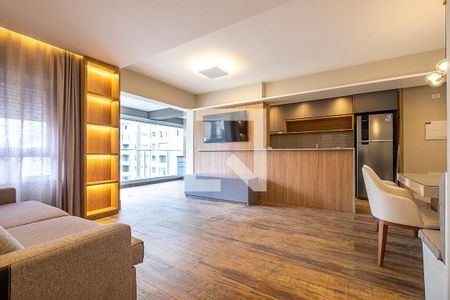 Sala de apartamento para alugar com 1 quarto, 66m² em Paraíso, São Paulo