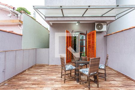 Varanda da Sala de casa à venda com 3 quartos, 145m² em Vila Humaita, Santo André