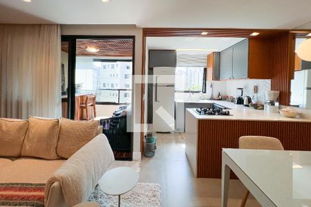 Sala de apartamento à venda com 1 quarto, 46m² em Vila Nova Conceição, São Paulo