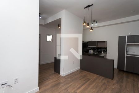 Sala  de apartamento à venda com 1 quarto, 42m² em Campanário, Diadema