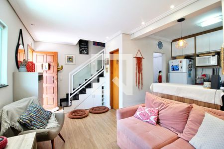 Sala de casa à venda com 2 quartos, 59m² em Vila Curuca, Santo André
