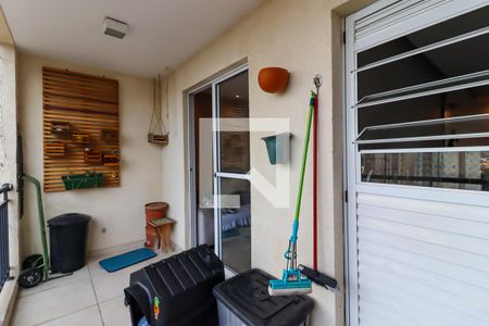 Varanda da Sala de apartamento à venda com 3 quartos, 80m² em Chácara Agrindus, Taboão da Serra