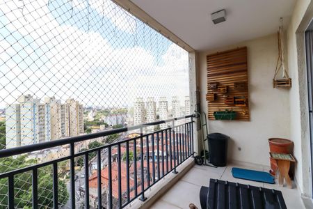 Varanda da Sala de apartamento à venda com 3 quartos, 80m² em Chácara Agrindus, Taboão da Serra