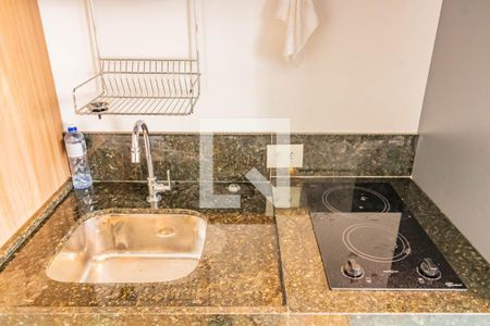 Detalhe da cozinha de kitnet/studio para alugar com 1 quarto, 25m² em Mirandópolis, São Paulo