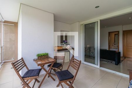 Varanda da Sala de apartamento para alugar com 3 quartos, 123m² em Tamboré, Santana de Parnaíba
