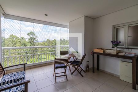 Varanda da Sala de apartamento para alugar com 3 quartos, 123m² em Tamboré, Santana de Parnaíba