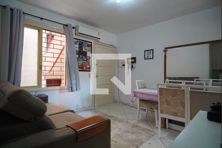 Sala  de apartamento à venda com 1 quarto, 45m² em Rubem Berta, 