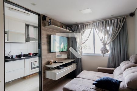Sala de apartamento à venda com 2 quartos, 45m² em Jardim Utinga, Santo André