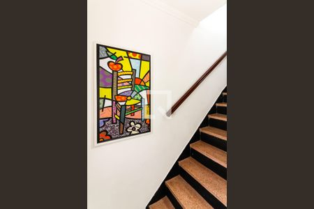 Escada de Acesso aos Quartos de casa à venda com 4 quartos, 130m² em Vila Guaca, São Paulo