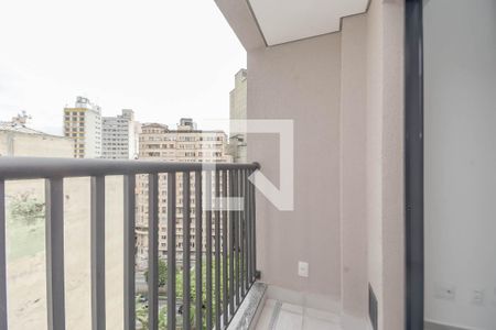 Varanda da Sala de apartamento para alugar com 1 quarto, 28m² em Bela Vista, São Paulo