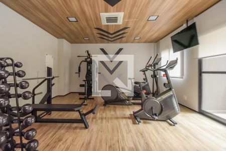 Apartamento para alugar com 28m², 1 quarto e sem vaga Apartamento para alugar com 28m², 1 quarto e sem vagaÁrea comum - Academia