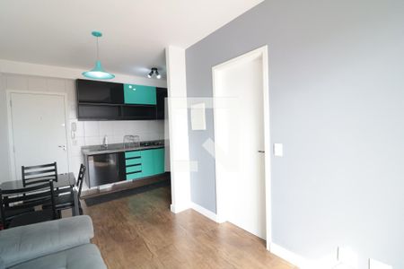 Sala e Cozinha  de kitnet/studio para alugar com 1 quarto, 33m² em Brás, São Paulo