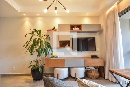 Sala  de kitnet/studio para alugar com 1 quarto, 41m² em Brooklin Paulista, São Paulo