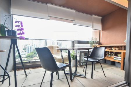 Varanda  de kitnet/studio para alugar com 1 quarto, 41m² em Brooklin Paulista, São Paulo