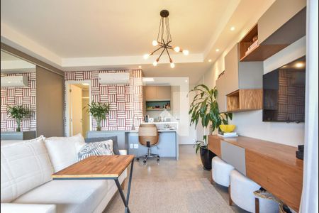 Sala  de kitnet/studio para alugar com 1 quarto, 41m² em Brooklin Paulista, São Paulo