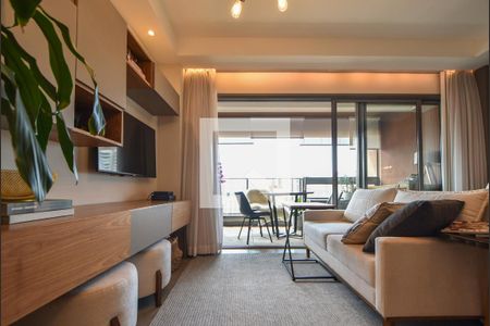 Sala  de kitnet/studio para alugar com 1 quarto, 41m² em Brooklin Paulista, São Paulo