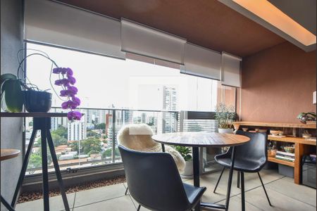 Varanda  de kitnet/studio para alugar com 1 quarto, 41m² em Brooklin Paulista, São Paulo