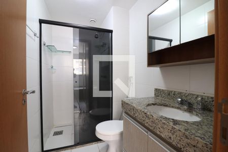 Banheiro da Suíte de apartamento para alugar com 1 quarto, 32m² em Sul (águas Claras), Brasília