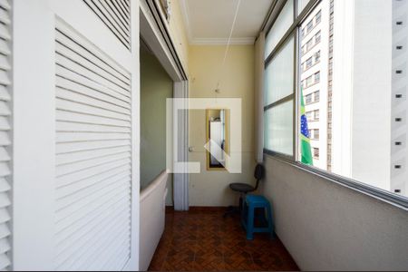 Varanda da Sala de apartamento para alugar com 1 quarto, 52m² em Centro Histórico de São Paulo, São Paulo