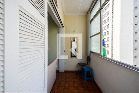 Varanda da Sala de apartamento à venda com 1 quarto, 52m² em Centro Histórico de São Paulo, São Paulo