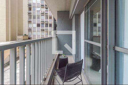 Varanda de kitnet/studio à venda com 1 quarto, 23m² em Consolação, São Paulo
