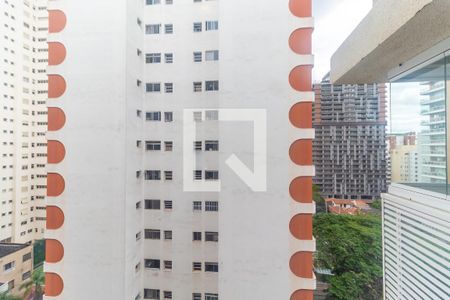 Vista do Quarto de apartamento para alugar com 1 quarto, 42m² em Pinheiros, São Paulo