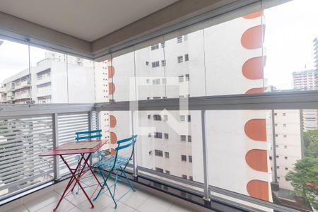 Varanda de apartamento para alugar com 1 quarto, 42m² em Pinheiros, São Paulo