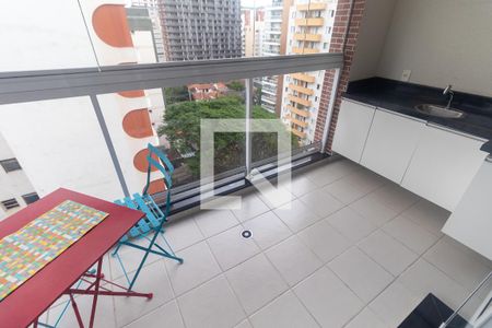 Varanda de apartamento para alugar com 1 quarto, 42m² em Pinheiros, São Paulo