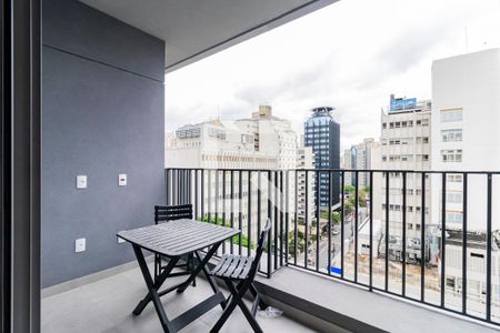 Varanda de kitnet/studio para alugar com 1 quarto, 27m² em Vila Mariana, São Paulo