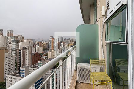 Varanda de apartamento para alugar com 1 quarto, 52m² em Vila Nova Conceição, São Paulo