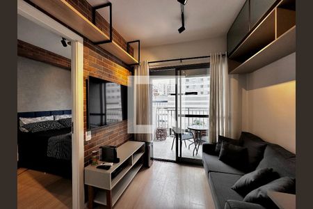 Sala de apartamento à venda com 1 quarto, 27m² em Vila Nova Conceição, São Paulo