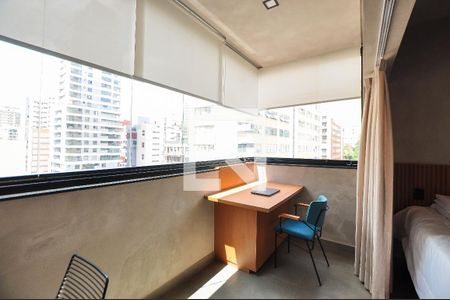 Studio à venda com 48m², 1 quarto e 1 vagaVaranda
