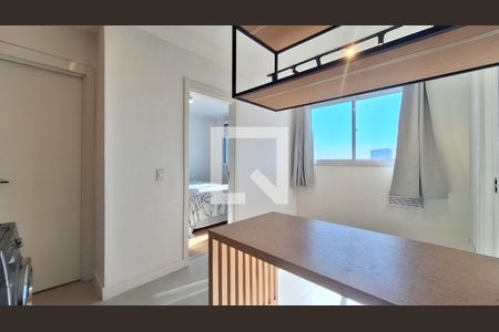 Sala/Cozinha de apartamento para alugar com 2 quartos, 36m² em Barra Funda, São Paulo