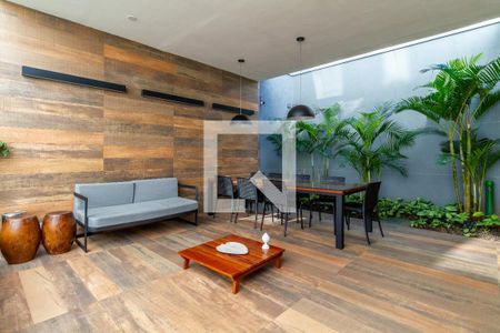 Studio à venda com 26m², 1 quarto e sem vagaChurrasqueira