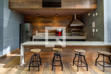 Studio à venda com 26m², 1 quarto e sem vagaChurrasqueira