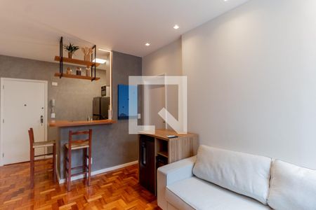 Sala de apartamento para alugar com 1 quarto, 37m² em Flamengo, Rio de Janeiro