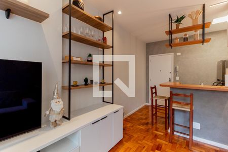 Sala de apartamento para alugar com 1 quarto, 37m² em Flamengo, Rio de Janeiro