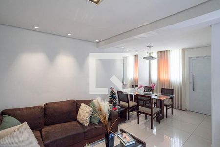 Sala  de casa de condomínio à venda com 3 quartos, 128m² em Castelo, Belo Horizonte