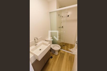 Banheiro de kitnet/studio à venda com 1 quarto, 24m² em Perdizes, São Paulo