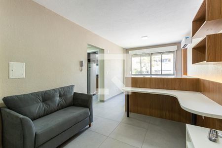 Sala de apartamento para alugar com 1 quarto, 30m² em Centro, São Leopoldo