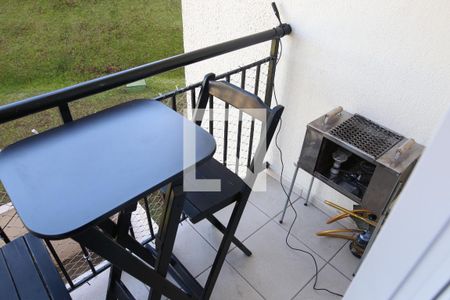 Varanda da Sala de apartamento para alugar com 2 quartos, 48m² em Parque João Ramalho, Santo André