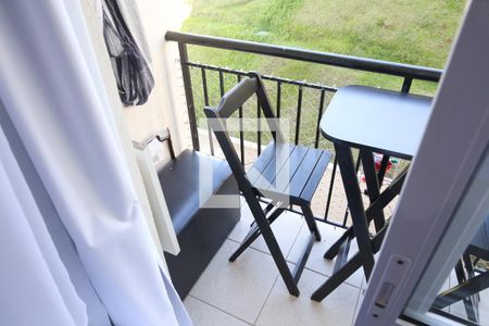 Varanda da Sala de apartamento para alugar com 2 quartos, 48m² em Parque João Ramalho, Santo André