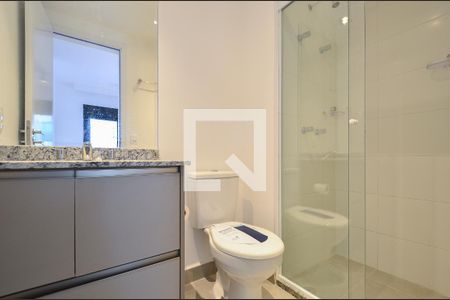 Banheiro da Suíte de apartamento para alugar com 1 quarto, 29m² em Chácara Inglesa, São Paulo