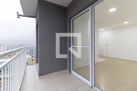 Varanda da Sala de apartamento para alugar com 2 quartos, 55m² em Vila Dom Pedro I, São Paulo