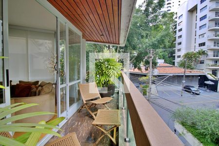Varanda da Sala de apartamento à venda com 4 quartos, 230m² em Real Parque, São Paulo