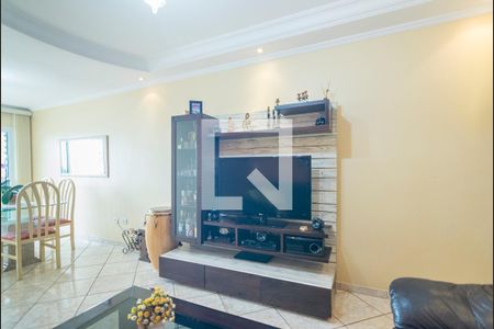 Sala de Estar de apartamento à venda com 3 quartos, 97m² em Vila Scarpelli, Santo André
