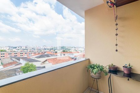 Varanda de apartamento à venda com 3 quartos, 97m² em Vila Scarpelli, Santo André