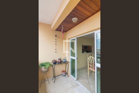 Varanda de apartamento à venda com 3 quartos, 97m² em Vila Scarpelli, Santo André